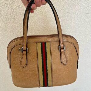 GUCCI Mini Web Dome Two Way Satchel COA